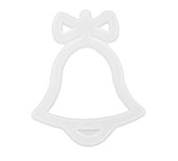 Christmas Silicone for Resin, Various Shapes 6PCS, DIY Pendant Crafting - Easy to Use, Versatile Holiday Decorations, Ideal for Resin Lovers (Christmas Series-Bell Hanging Tag)
