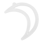 Christmas Silicone for Resin, Various Shapes 6PCS, DIY Pendant Crafting - Easy to Use, Versatile Holiday Decorations, Ideal for Resin Lovers (Christmas Series-Moon Hanging)