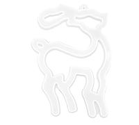 Christmas Silicone for Resin, Various Shapes 6PCS, DIY Pendant Crafting - Easy to Use, Versatile Holiday Decorations, Ideal for Resin Lovers (Christmas Series-Elk Tag)