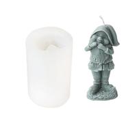 Christmas Silicone Mold 3D Dwarf Epoxy Resin Craft Casting for Ornament Making Christmas Gypsum Form Plaster
