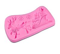 Christmas Silicone Mold Christmas Tree Molds Santa Claus, Elk Decoration Mould Cake Clay Dry Bakery-Iceberg Deer