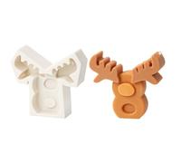 Christmas Silicone Mold Making Soap Christmas Numbers Shaped Molds Silicone for Soap Mold