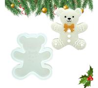Christmas Silicone Mold Silicone Gingerbread Bear Easy-Release | Christmas Baking Chocolate Mold for Snacks Jelly Cookies Kindergarten Kitchen Bakery Party