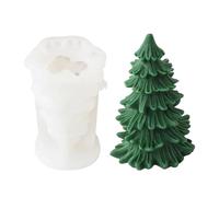 Christmas Silicone Mold - Tree Shaped Silicone Mold - Christmas Tree Silica Template For Candles | 3D Resin Craft Lantilla For Candle Making, Ja