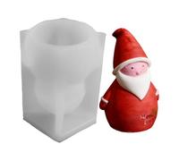 Christmas Silicone Molds - 3D Santa Claus Mould, Candle Fly Mold, Non-stick Candle Fly Mold, Creative Holiday Creation Decoration, Flexible Curl Chocolate Tray, DIY Kitchen for DIY