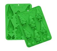 Christmas Silicone Molds - 8.86x6.46x0.71 Inches, Non-Stick Craft, Cake Decoration | Holiday Candy | Silicone Molds, Non Stick,Tool for Baking and Crafting
