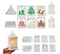 Christmas Silicone Molds - Antique Legging Reusable Kit,Christmas Molds Holiday Decoration,For The Use Of Wax,Plaster,Lanterns,Stickers,Home Decoration,Tabletop Centerpiece,Adults And Children