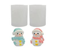 Christmas Silicone Molds - Release Cute Snowman Mold | Resin Molds, Christmas Decoration for Soap, Plaster, Home Party, Art Projects, Holiday, Winter, Kids & A