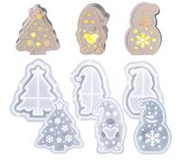 Christmas Silicone Molds Reusable Non Stick Crafts Making Tool | Christmas Gnome Candle Mold for Holiday Party Home Gathering Cake Fudge Candy