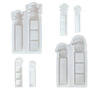 Christmas Silicone Molds, Santa Claus Money Present Elk Casting Mold Tree Angel Plaster Moulds Christmas Chocolate Box