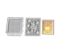 Christmas Silicone Molds Set for Snowflake Reindeer Angelic Shadows Light Crafting Craft Holiday Decorations Efficient Silicone Christmas Molds