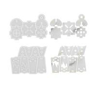 Christmas Silicone Molds | Silicone Molds For Epoxy And Lantern Making | Nonstick Craft Tools For Plaster Resin | Table Decoration And Centers For