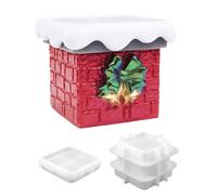 Christmas Silicone Mould | 1 Pieces* Resin Casting Christmas Decorations | 10x10x7cm Epoxy Resin Concrete Plaster | Jewelry Organizer And Craft Making, Bric Art Project