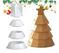 Christmas Silicone Mould - Beginner-friendly Reusable Tree Shape, Simple Stacking Mould, Durable Non-Stick Mould, Flexible Holiday Decoration Manufacturer, Creative DIY Craft Project