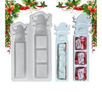 Christmas Silicone Mould Epoxy Resin Craft Casting Moulds Holiday Crafts, Seasonal Craft Moulds for Epoxy Resin Casting Parts Decoration Chocolate Sweets