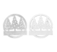 Christmas Silicone Moulds, Easy Demolding Round Moulds, Non-Adhesive Christmas Tree Casting Moulds for Crafts, Handmade Decorative Plaster, Interior Decoration