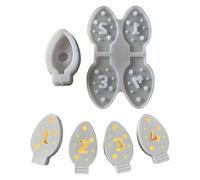 Christmas Silicone Moulds Light Bulb Silicone Mould Easy Demoulding Christmas Decoration for Soap Candle Tea Light Chocolate Epoxy Resin Plaster Beginner Friendly