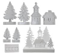 Christmas Silicone Moulds - Mould Christmas Theme Resin | Chrismas Silicone Resins Mould | Craft Casting Moulds Aromatherapy | 3D Halloween Ghost Mould for Epoxy High