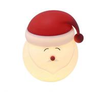 Christmas Silicone Night Light,Santa Claus Night Light,Decorative Bedside Lamp,Rechargeable Dimmable Room Decor Ambient Lamp for Toddler Kids Boys Girls Women