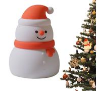 Christmas Silicone Pat Light - Rechargeable Battery Operated Silicone Baby Nursery Nightlight,Tap Control Christmas Tabletop Decoration Nightlight for Desk Table Indoor Nursery Home Bedroom Living Roo