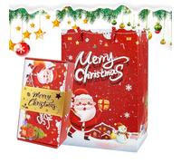 Christmas Silver Box - Folding Gift Box | A , Festive Gift Packaging, Happy Christmas Presentation, Saint Birthday, Teenagers for Children