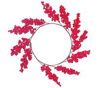 Christmas Simulation Red Fruit Garland Window Home Furnishing Rich Fruit Garland Door Hanging Christmas Decoration -13 Bifurcation -60cm Wreath Ring Autumn Decorations