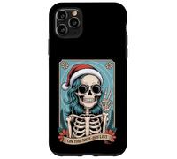 Christmas Skeleton On The Nice-Ish List Funny Holiday Humor Case for iPhone 11 Pro Max