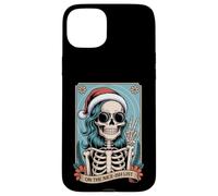Christmas Skeleton On The Nice-Ish List Funny Holiday Humor Case for iPhone 15 Plus