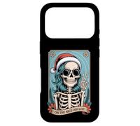 Christmas Skeleton On The Nice-Ish List Funny Holiday Humor Case for iPhone 17 Pro