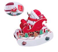 Christmas Sleigh 3D Memo Pad Sticky Notes Paper 3D Paper 2026 Pad Memo Calendar Tear-Off Gifts Desk Christmas