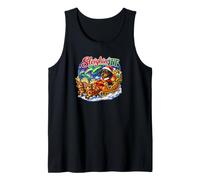 Christmas Sleighin' It Dachshund Wiener Dog Reindeer Lights Tank Top