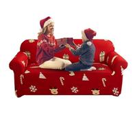 Christmas Slipcover for Home - High Stretch Printed Sofa Slipcover,Soft Removable Furniture Protector Dustproof Washable Couch Slipcover for Single Sofa & Combination Sofa
