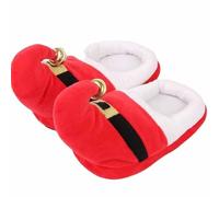 Christmas Slippers for Women & Men Funny Santa and Elf Novelty Slipper Anti-Slip Memory Foam Sole Slippers Novelty Winter Padded Slipper for Family and Friend
