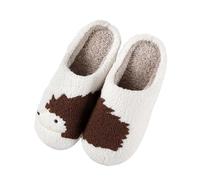 Christmas Slippers for Women Warm Cozy Plush Fluffy Santa Claus Heart Motif Xmas Slipper Ladies Anti-slip Soft Cushion House Slipper for Indoor and Outdoor，thermal slippers women