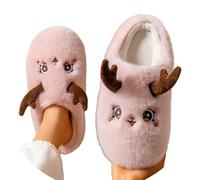 Christmas Slippers Mens - Winter Unisex Slippers With Durable Sole For Ultimate Indoor Comfort And Cozy Warmth Soft Fleece Design Footwear (3-4)