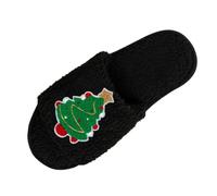 Christmas Slippers Women| Womens Novelty Xmas Slippers| The Santa Claus Gift Sliders| Thick Soft Sliders| Winter Warm Slides| Funky Bedroom Slides For Fall| Fuzzy Cushion Slipper For Indoor