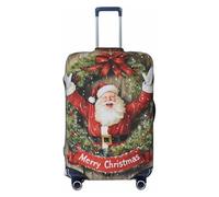 Christmas smile Santa Claus Travel Luggage Covers - Elasticity Suitcase Covers Protector for Luggage 18-32 Inch