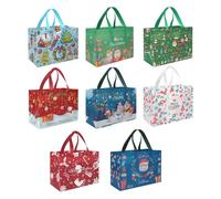 Christmas Snack Bags 8 Pieces Reusable Washable Compact Pouches