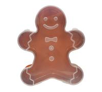 Christmas Snack Covered Serving Tray | Christmas Snack Box Container | Gingerbread Man Holiday Serving Trays with Lid | Multifunctional Snowflake Candy Dish for Party & Dessert Table