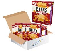 Christmas Snack Selection 125g - 4 Flavours: Sweet Chilli & Sour Cream, Frank’s Red Hot, Mature Cheddar & Onion, Leicester - Jcb (6 x Pack, Red Leicester)