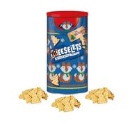 Christmas Snack Tin - 3 x Mixed Flavors of Twiglets Wholewheat Sticks,Original Mini Cheddars Biscuits,Cheeselets Biscuits - Oven Baked Savory Snack (Cheeselets Christmas Caddy 280g)