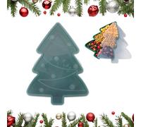 Christmas Snack Tray, Christmas Cookie Box with Lid, Portable Tree Shape Snacks Tray Set, Holiday Gingerbread Man Storage Container, Cute Snowman Snack Platters for Candy Food Cheese Fruit