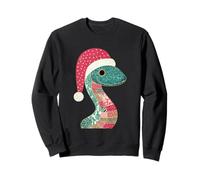 Christmas Snake Santa Hat Holiday Fun Sweatshirt
