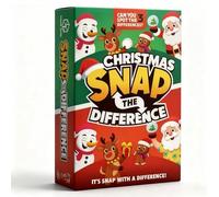 Christmas Snap the Difference Card Game, Family Party Game, 2-6, Ages 4+