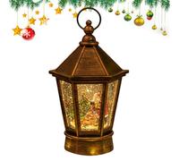 Christmas Snow Balloon: Illuminated Glitter Scene, Table with Battery, Musical Functions Design, Christmas Decoration, Shiny Snow Effect | Home Couple Christmas Show