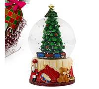 Christmas Snow Globe - Animated Figurine, Party Decoration | Snow Globe with Enchanted Scene, Christmas Accessory, Festive Atmosphere for Home, Original Gift Idea, Luminous Snow Globe