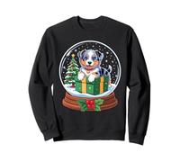 Christmas Snow Globe Australian Shepherd X-Mas Aussie Dog Sweatshirt