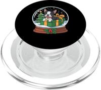 Christmas Snow Globe Boston Terrier X-Mas Tree PopSockets PopGrip for MagSafe
