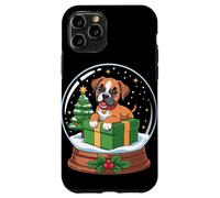Christmas Snow Globe Boxer Dog X-Mas Tree Case for iPhone 11 Pro