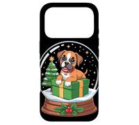 Christmas Snow Globe Boxer Dog X-Mas Tree Case for iPhone 17 Pro